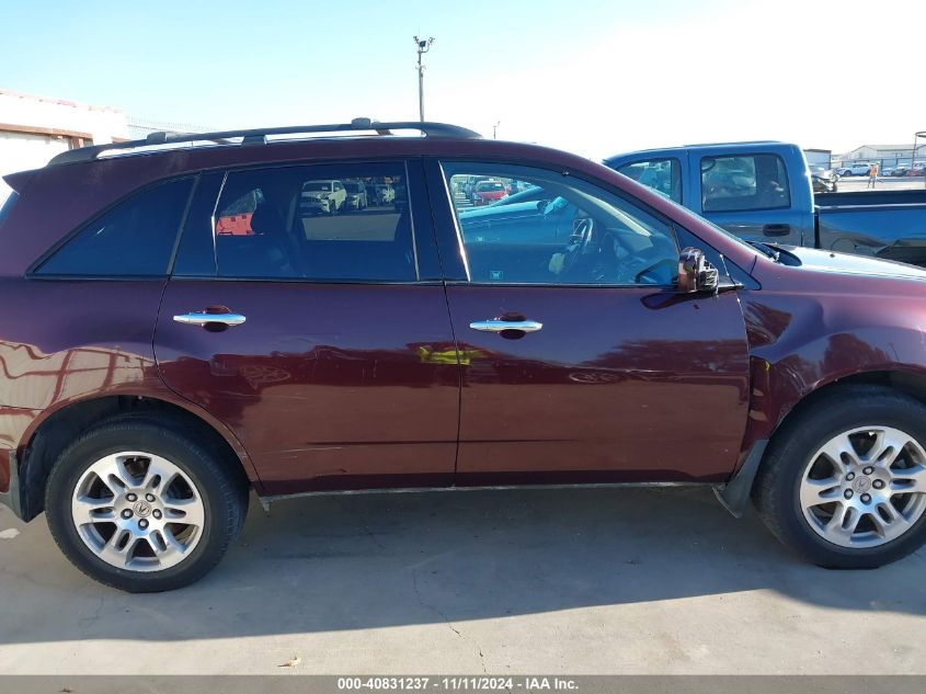 2009 Acura Mdx Technology Package VIN: 2HNYD28669H505412 Lot: 40831237