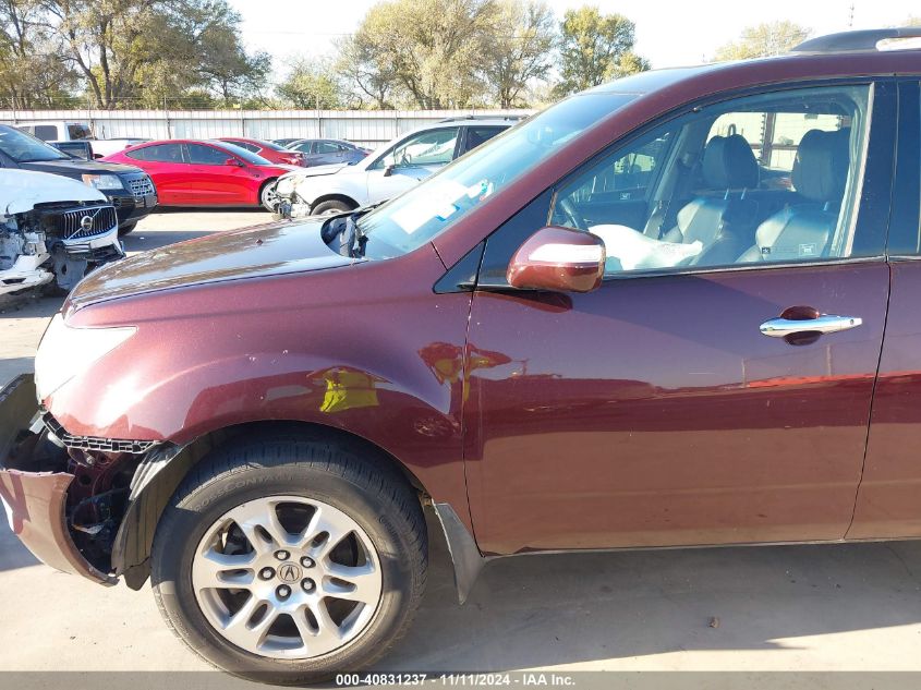 2009 Acura Mdx Technology Package VIN: 2HNYD28669H505412 Lot: 40831237