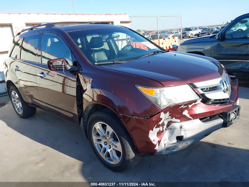 2009 Acura Mdx Technology Package VIN: 2HNYD28669H505412 Lot: 40831237