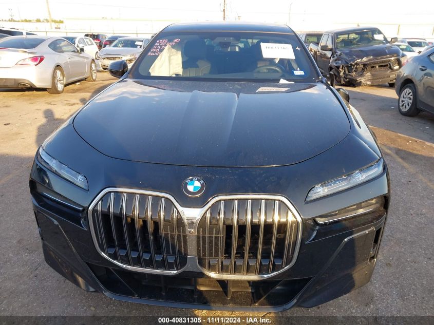 2023 BMW 740 I VIN: WBA23EH00PCL90203 Lot: 40831305