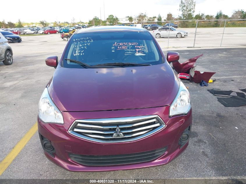 2019 Mitsubishi Mirage G4 Es VIN: ML32F3FJ4KHF06692 Lot: 40831320