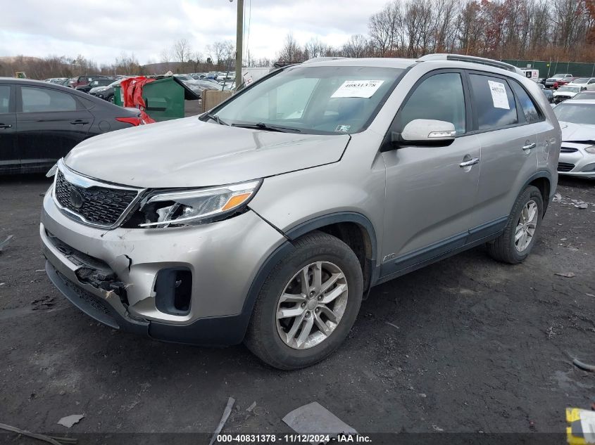 2014 Kia Sorento Lx VIN: 5XYKTDA60EG493058 Lot: 40831378