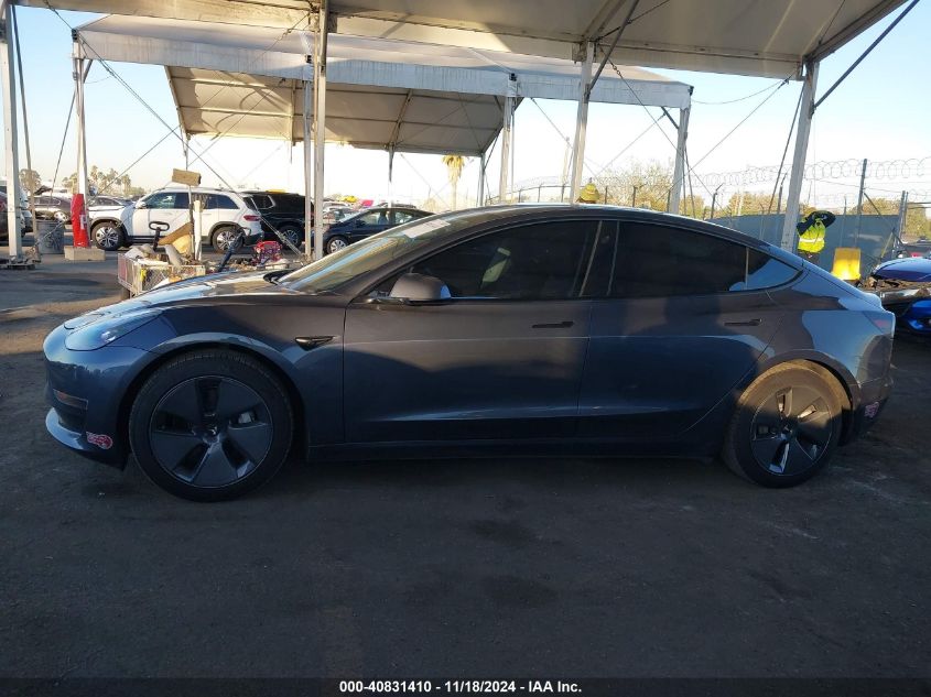 2021 Tesla Model 3 Long Range Dual Motor All-Wheel Drive VIN: 5YJ3E1EB0MF050967 Lot: 40831410