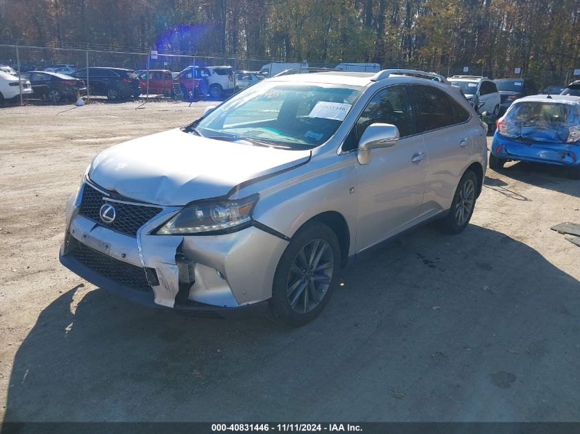 VIN 2T2BK1BA5DC218344 2013 Lexus RX, 350 F Sport no.2