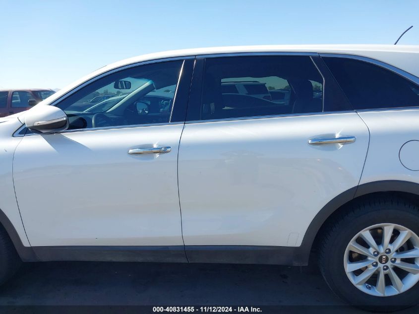 2019 Kia Sorento 3.3L Lx VIN: 5XYPG4A56KG446484 Lot: 40831455