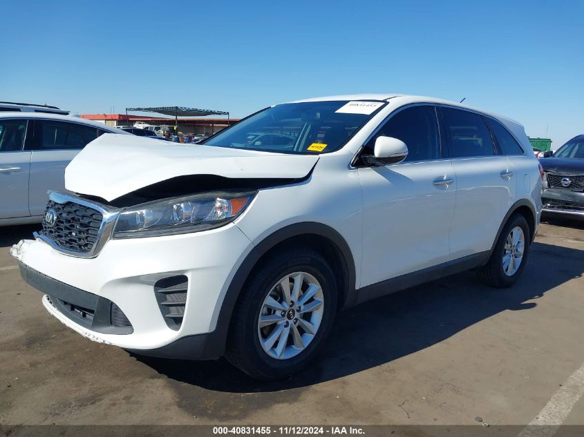 2019 Kia Sorento 3.3L Lx VIN: 5XYPG4A56KG446484 Lot: 40831455