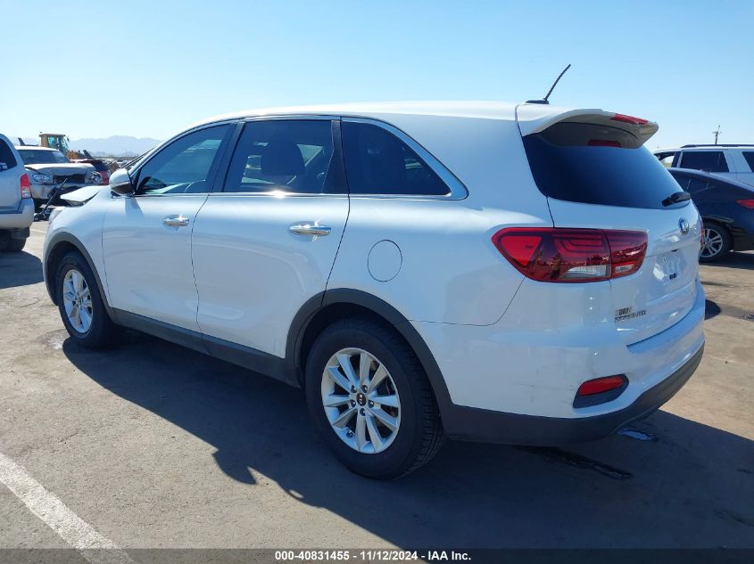 2019 Kia Sorento 3.3L Lx VIN: 5XYPG4A56KG446484 Lot: 40831455