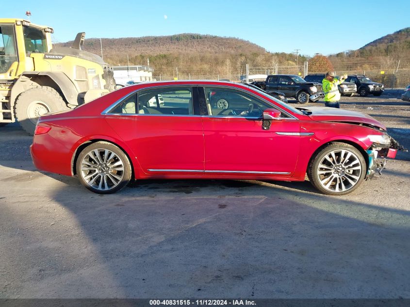 2017 Lincoln Continental Reserve VIN: 1LN6L9NC1H5609021 Lot: 40831515