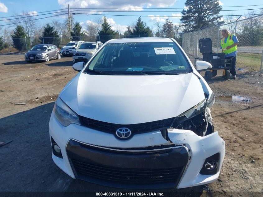 2015 Toyota Corolla S Plus VIN: 2T1BURHEXFC369285 Lot: 40831519