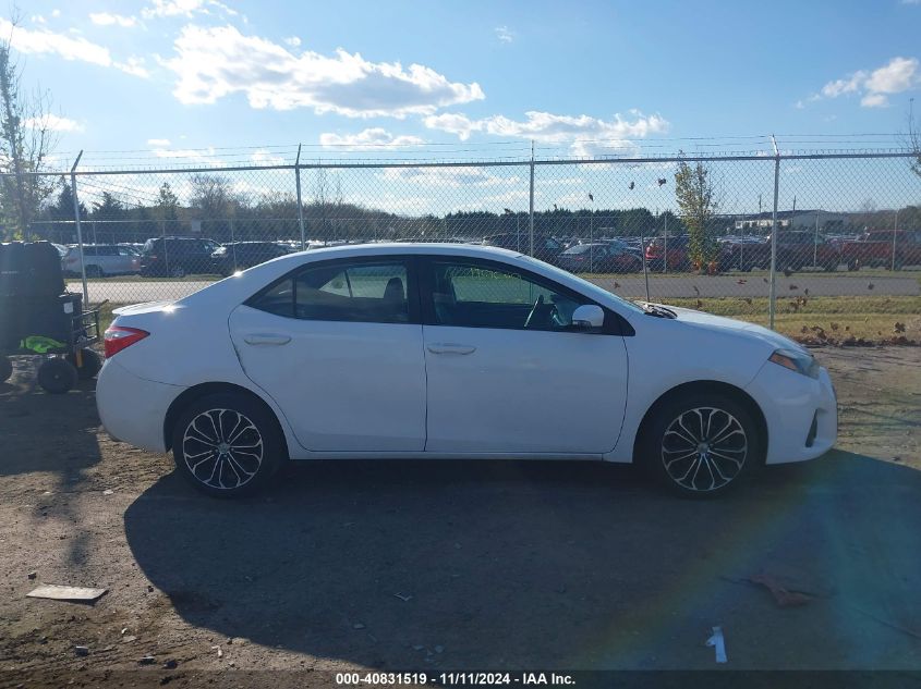 2015 Toyota Corolla S Plus VIN: 2T1BURHEXFC369285 Lot: 40831519