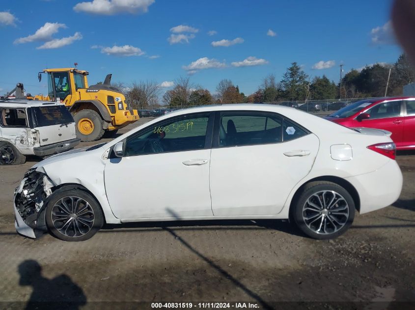 2015 Toyota Corolla S Plus VIN: 2T1BURHEXFC369285 Lot: 40831519