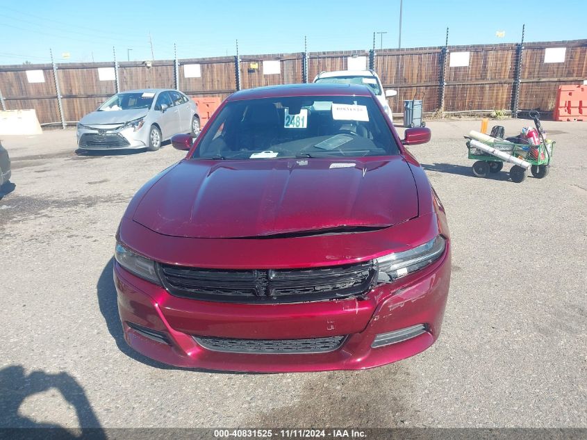 2021 Dodge Charger Sxt Rwd VIN: 2C3CDXBG3MH647244 Lot: 40831525