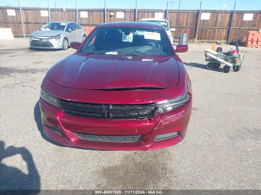 2021 Dodge Charger Sxt Rwd VIN: 2C3CDXBG3MH647244 Lot: 40831525