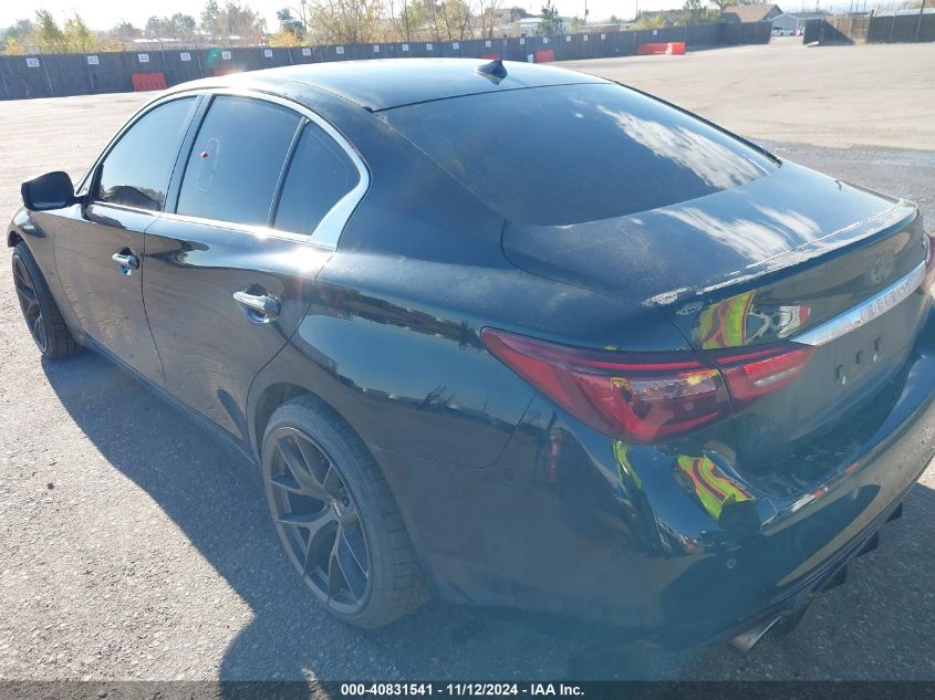 2020 Infiniti Q50 Red Sport 400 Awd VIN: JN1FV7AR5LM660522 Lot: 40831541