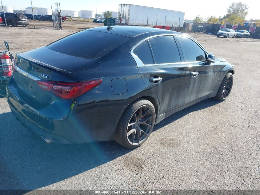 2020 Infiniti Q50 Red Sport 400 Awd VIN: JN1FV7AR5LM660522 Lot: 40831541