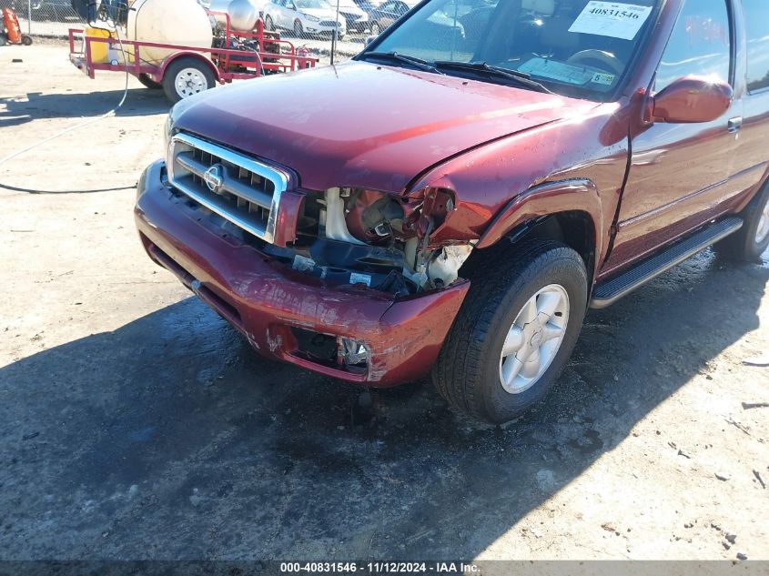 2001 Nissan Pathfinder Le VIN: JN8DR09X81W580303 Lot: 40831546