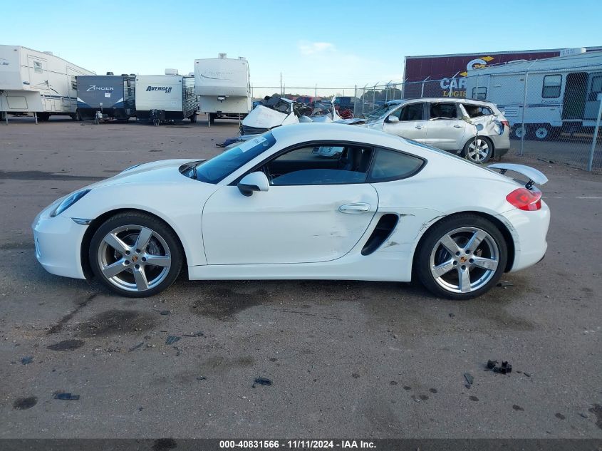 2014 Porsche Cayman VIN: WP0AA2A87EK172054 Lot: 40831566