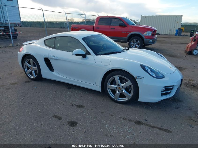 VIN WP0AA2A87EK172054 2014 Porsche Cayman no.1