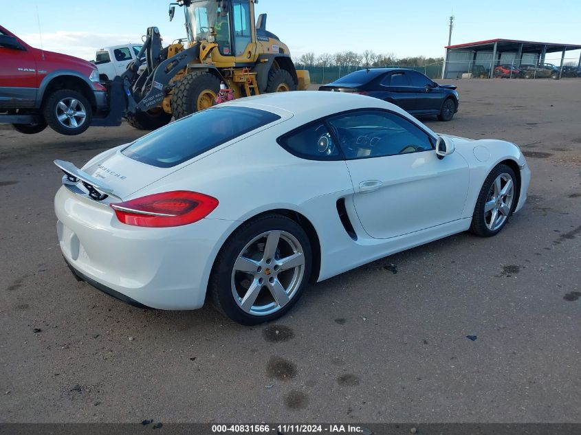 VIN WP0AA2A87EK172054 2014 Porsche Cayman no.4