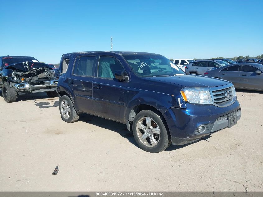 VIN 5FNYF3H74DB035474 2013 Honda Pilot, Ex-L no.1