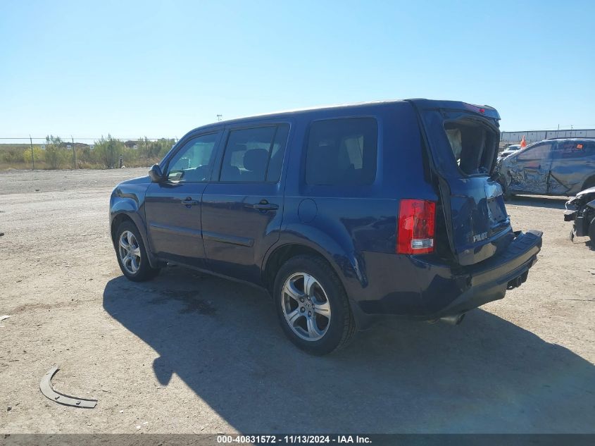 VIN 5FNYF3H74DB035474 2013 Honda Pilot, Ex-L no.3