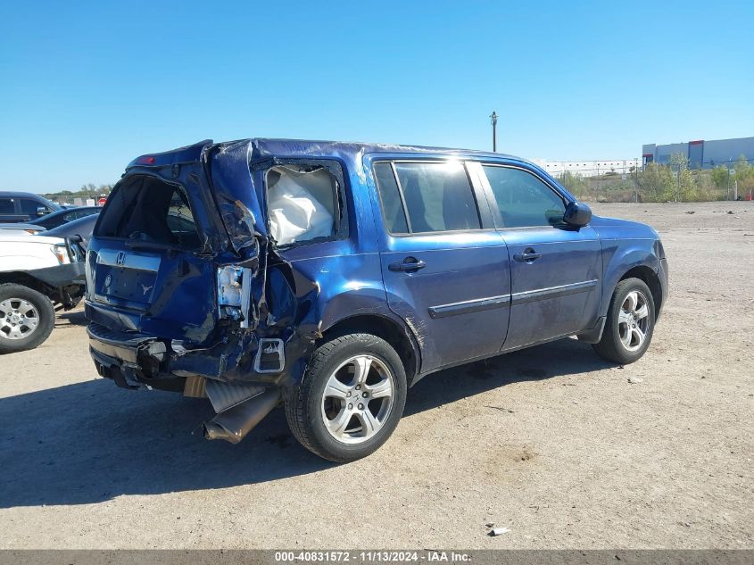 VIN 5FNYF3H74DB035474 2013 Honda Pilot, Ex-L no.4