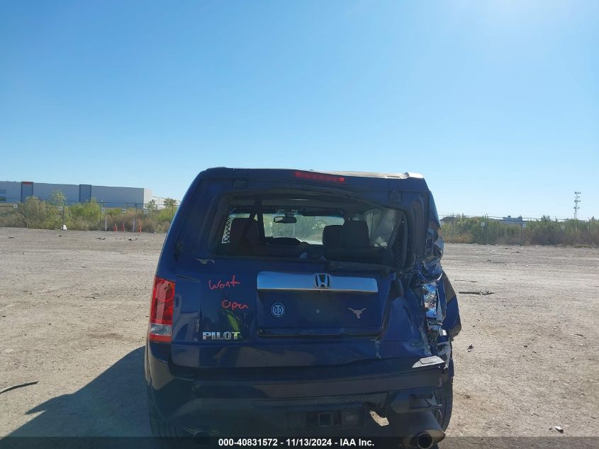 VIN 5FNYF3H74DB035474 2013 Honda Pilot, Ex-L no.6