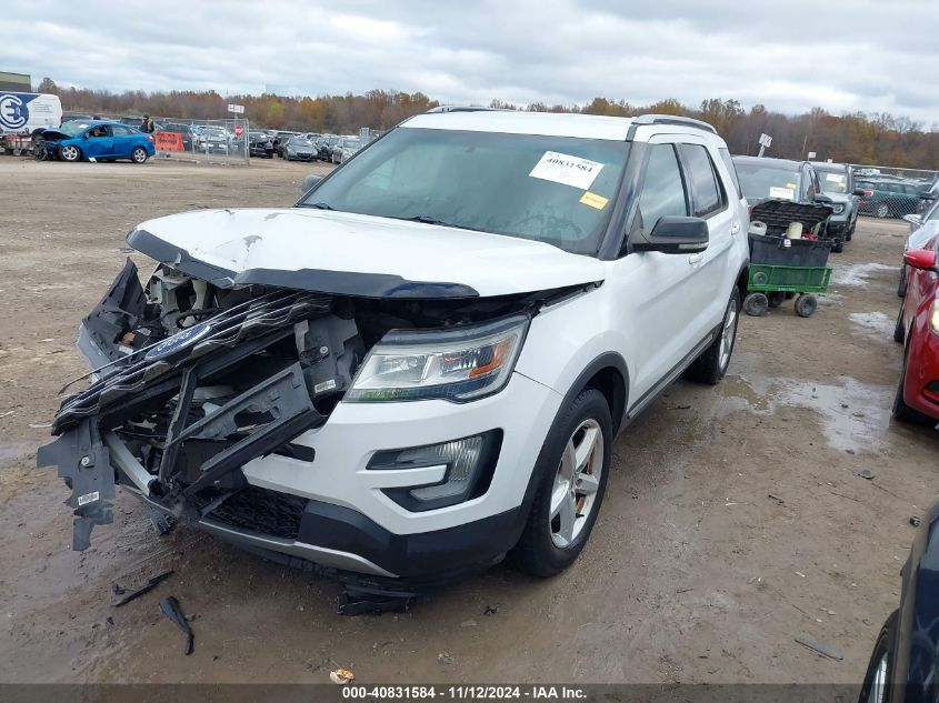 VIN 1FM5K8D85GGB73671 2016 Ford Explorer, Xlt no.2