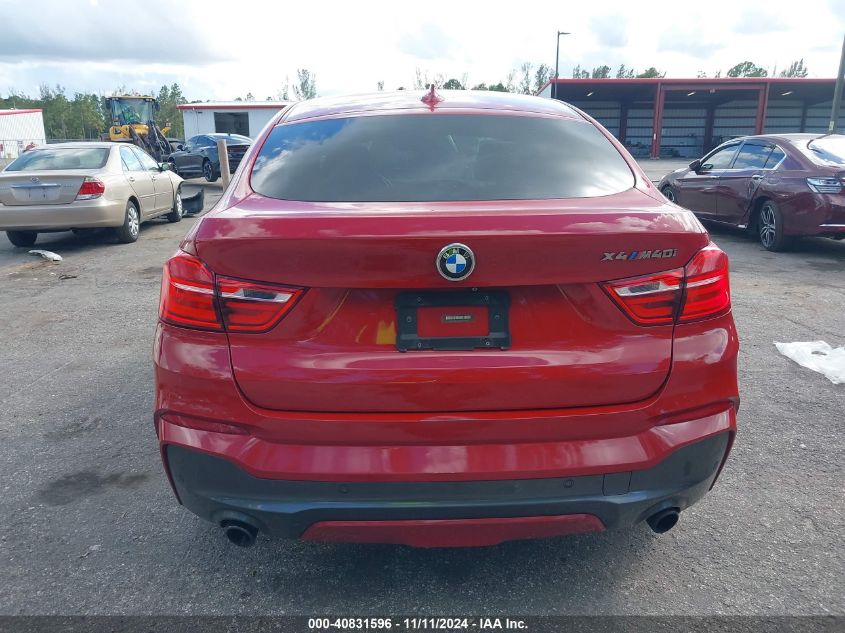 2017 BMW X4 M40I VIN: 5UXXW7C54H0U25146 Lot: 40831596