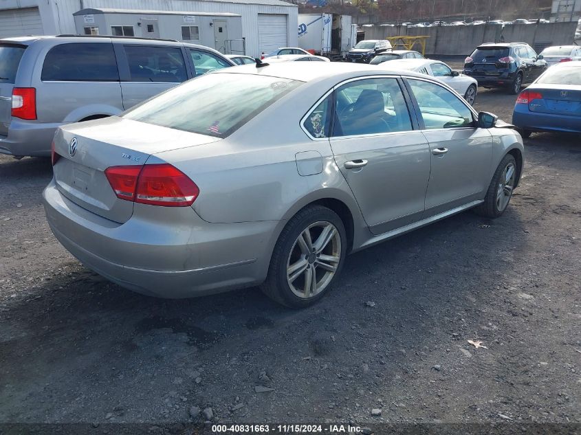 2013 VOLKSWAGEN PASSAT 2.0L TDI SE - 1VWBN7A3XDC058954