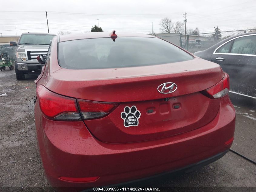 2016 Hyundai Elantra Se VIN: 5NPDH4AE0GH742309 Lot: 40831696