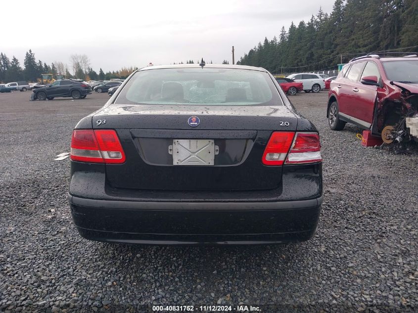 2007 Saab 9-3 2.0T VIN: YS3FD49Y271131474 Lot: 40831752