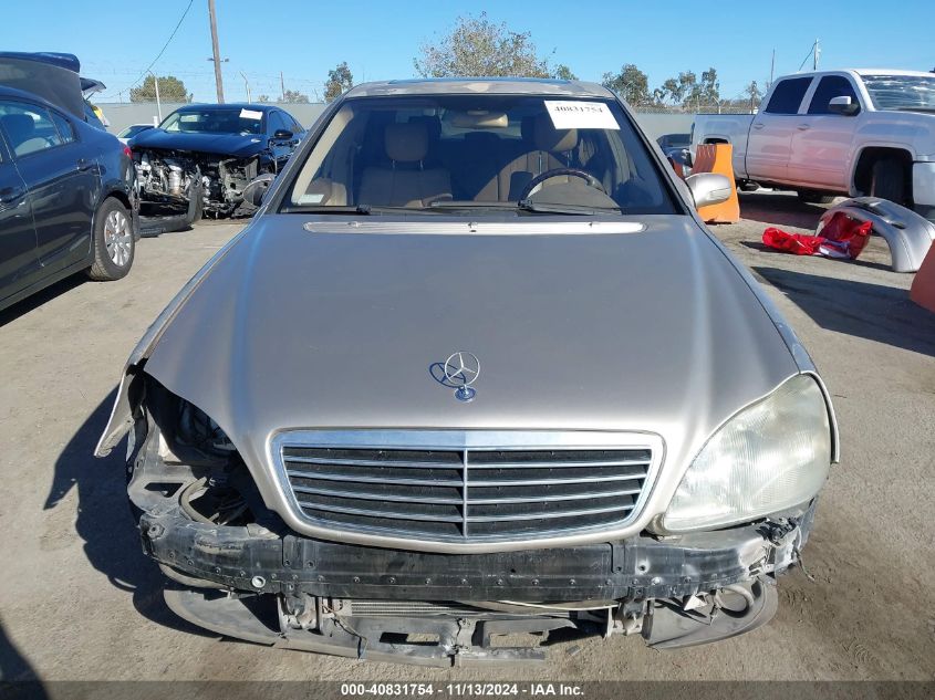 2002 Mercedes-Benz S 500 VIN: WDBNG75J32A261369 Lot: 40831754