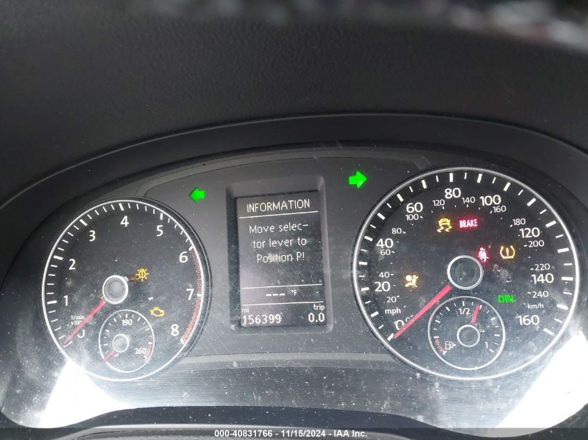 2013 VOLKSWAGEN PASSAT VIN: 1VWBP7A35DC122862