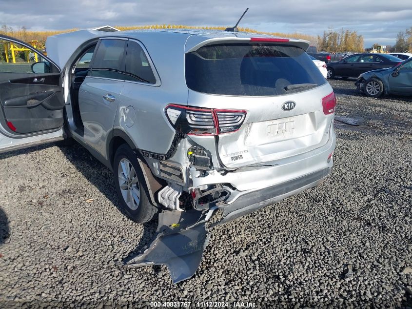 2019 KIA SORENTO 3.3L LX - 5XYPGDA59KG458435