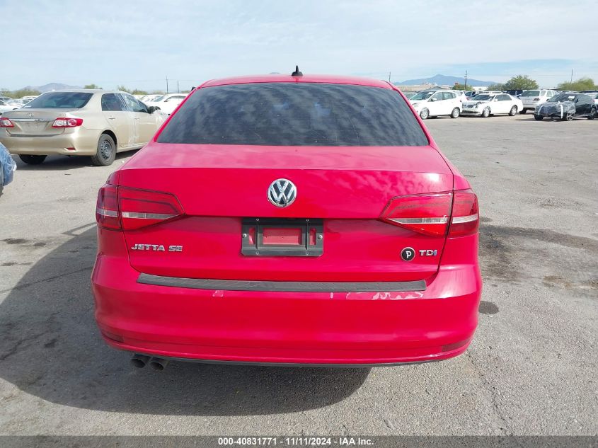 2015 Volkswagen Jetta Tdi VIN: 3VWLA7AJ8FM291523 Lot: 40831771