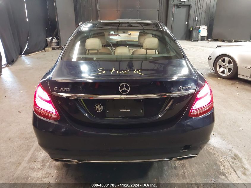 2018 Mercedes-Benz C 300 4Matic VIN: 55SWF4KB9JU251521 Lot: 40831785