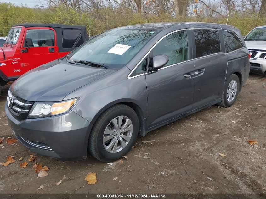 VIN 5FNRL5H64EB126536 2014 Honda Odyssey, Ex-L no.2