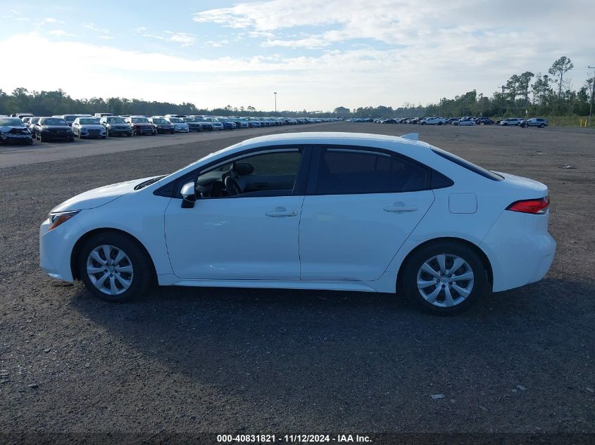 2022 Toyota Corolla Le VIN: JTDEPMAEXNJ198607 Lot: 40831821