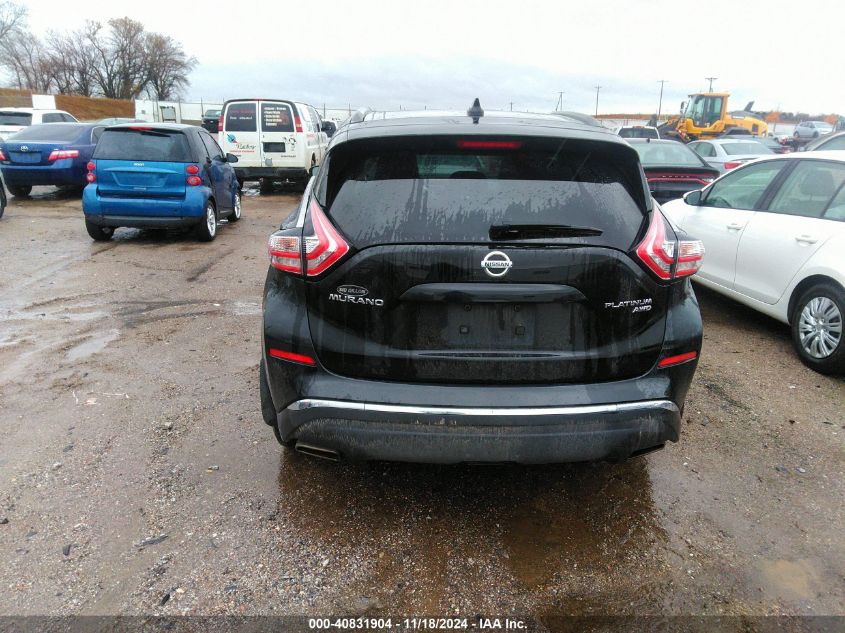 2017 Nissan Murano Platinum VIN: 5N1AZ2MH1HN146522 Lot: 40831904