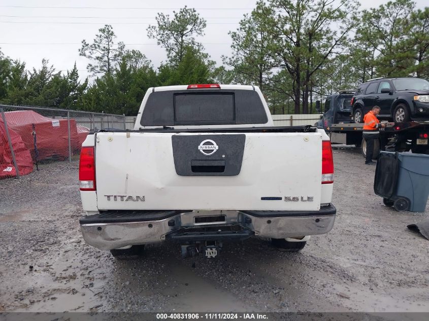 2010 Nissan Titan Le VIN: 1N6BA0ED7AN305398 Lot: 40831906