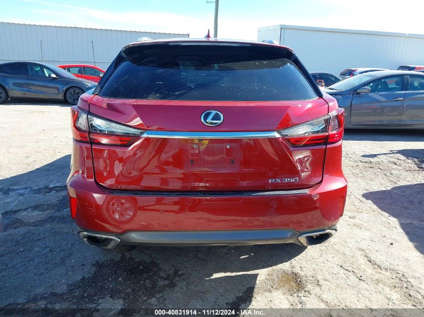 2017 Lexus Rx 350 VIN: 2T2BZMCA9HC129975 Lot: 40831914