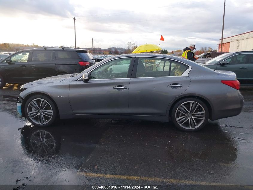 2014 Infiniti Q50 Hybrid Sport VIN: JN1AV7AR4EM702711 Lot: 40831916