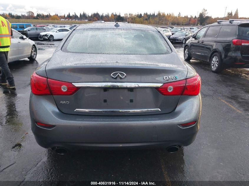 2014 Infiniti Q50 Hybrid Sport VIN: JN1AV7AR4EM702711 Lot: 40831916