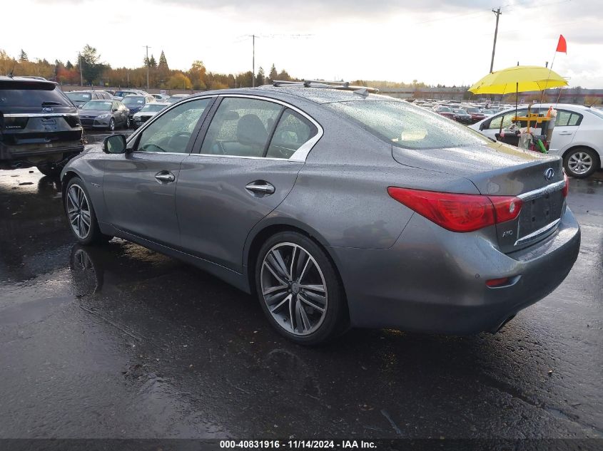 2014 Infiniti Q50 Hybrid Sport VIN: JN1AV7AR4EM702711 Lot: 40831916