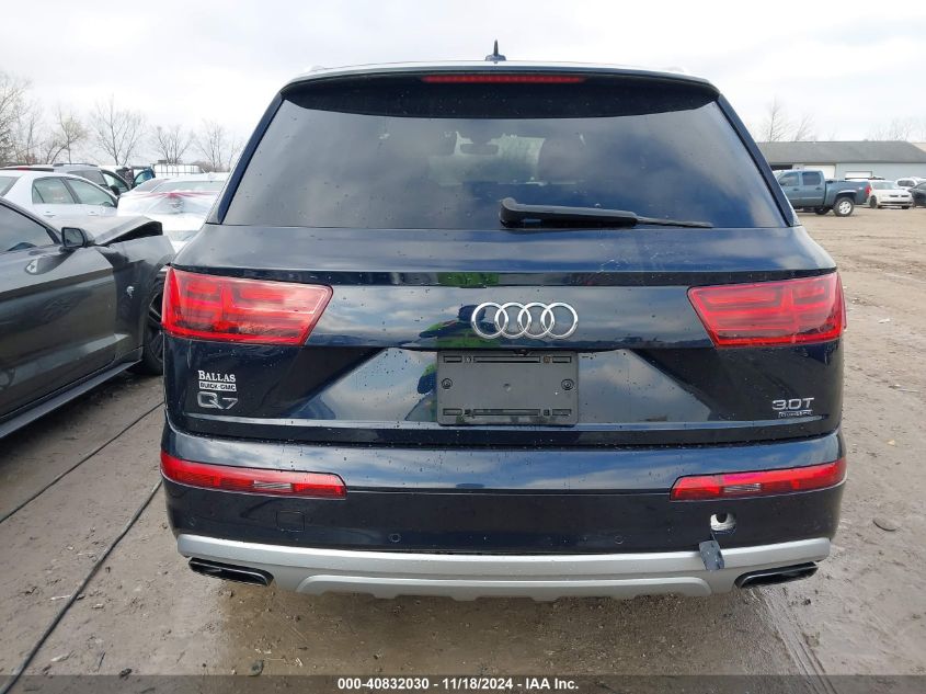 2017 Audi Q7 3.0T Premium VIN: WA1LABF76HD037367 Lot: 40832030