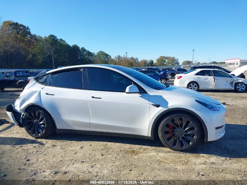 2021 Tesla Model Y Performance Dual Motor All-Wheel Drive VIN: 5YJYGDEF1MF189462 Lot: 40832086