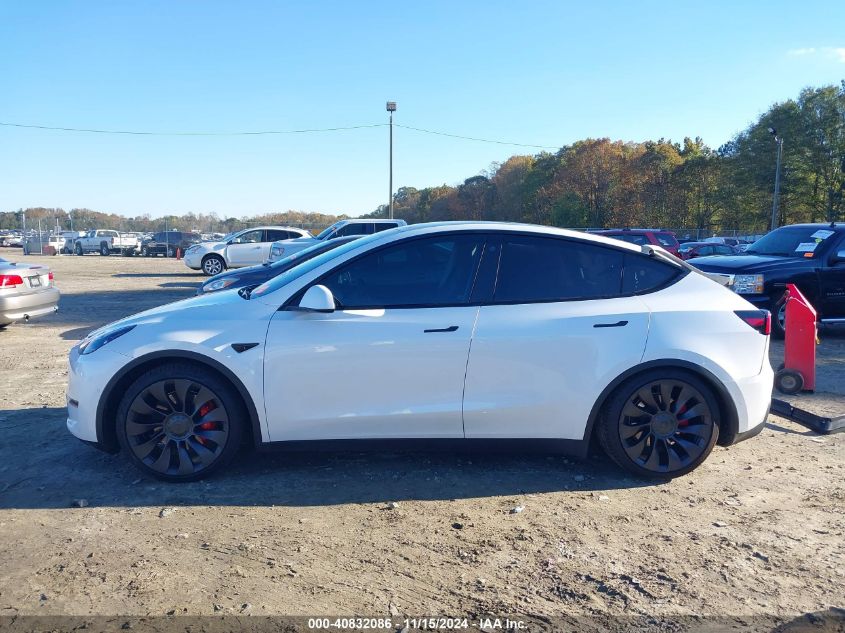 2021 Tesla Model Y Performance Dual Motor All-Wheel Drive VIN: 5YJYGDEF1MF189462 Lot: 40832086