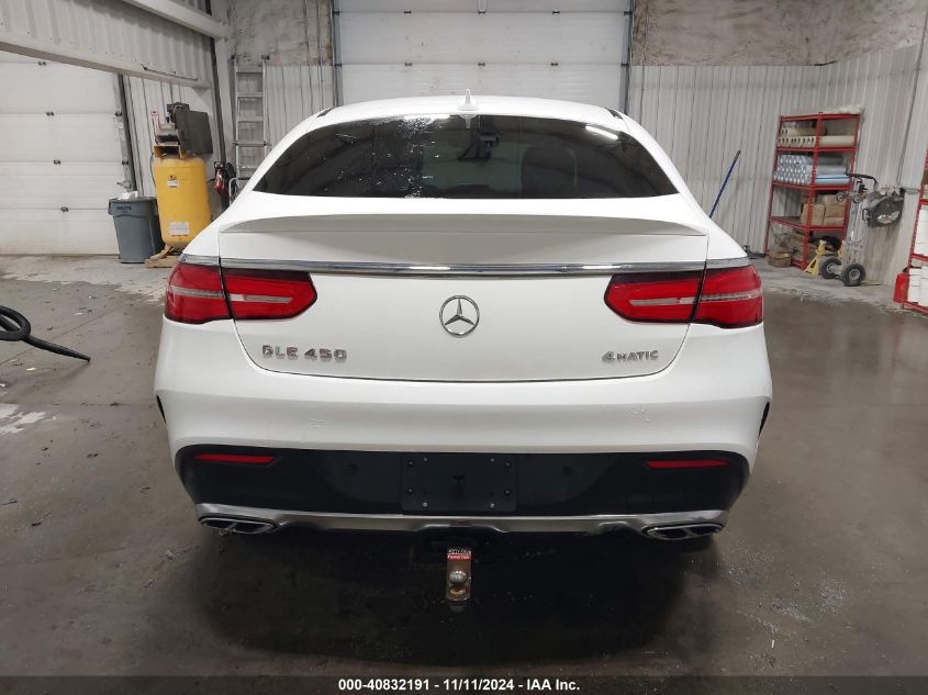 2016 Mercedes-Benz Gle 450 Amg Coupe 4Matic VIN: 4JGED6EB3GA011825 Lot: 40832191