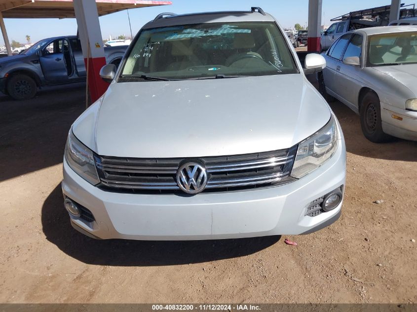 2012 Volkswagen Tiguan Sel VIN: WVGAV7AX6CW560161 Lot: 40832200